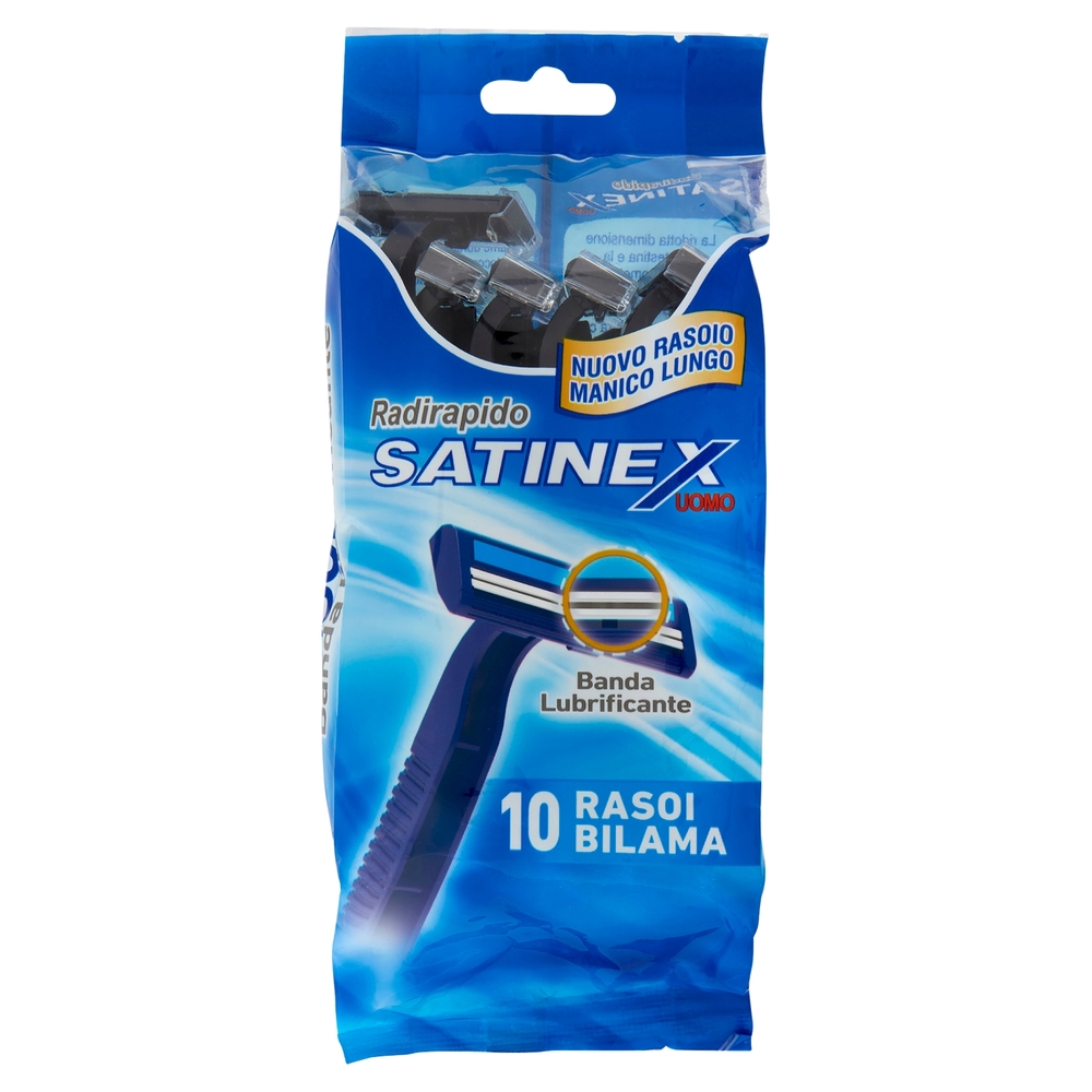 Satinex Uomo Radirapido Rasoi Bilama 10 pz